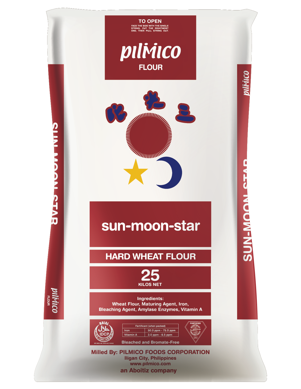 Pilmico Flour Sack 2018 - Sun Moon Star Hard Wheat Flour 25kg