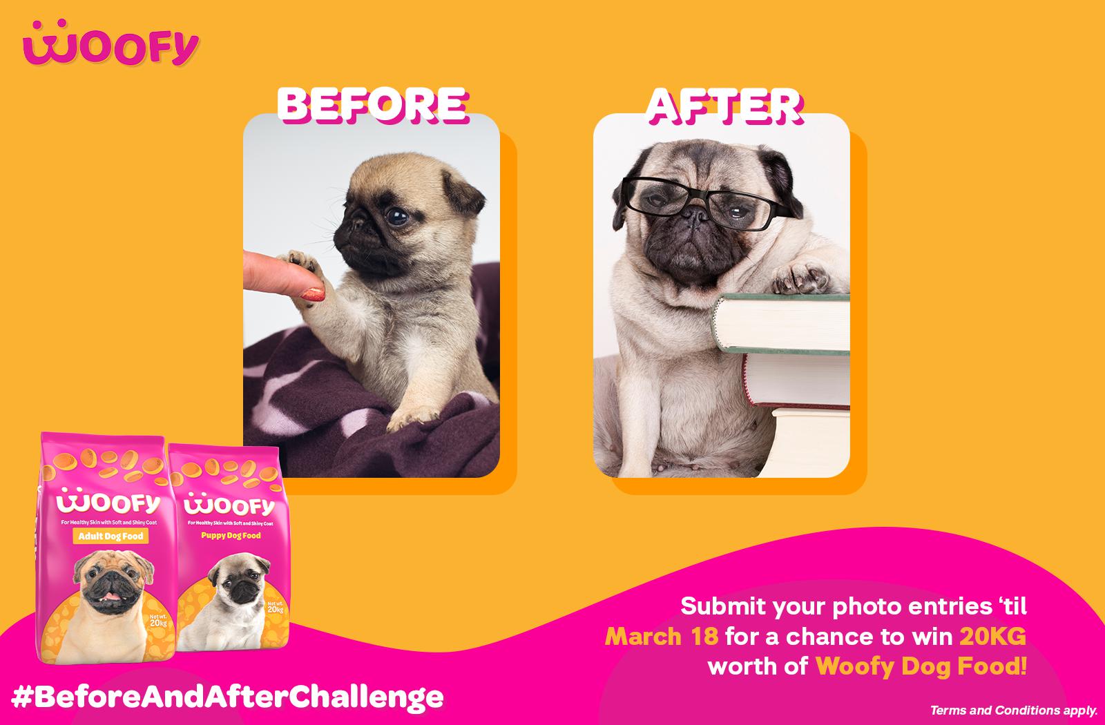 Woofy Before N After Challenge