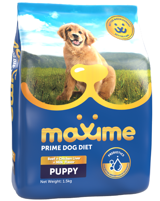 Maxime Dry Dog Food – Puppy – Beef, Chicken Liver & Milk Flavor
